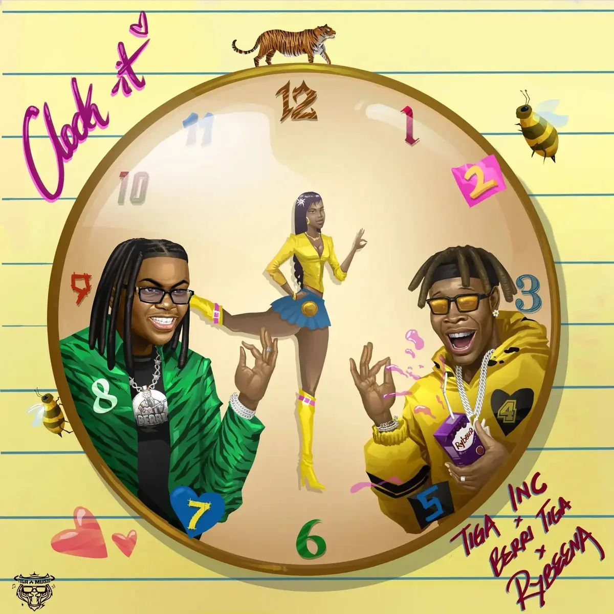 Clock It audio by TIGA INC. feat. Berri-Tiga and Rybeena